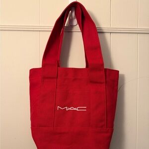 MAC Cosmetics Red Tote Bag